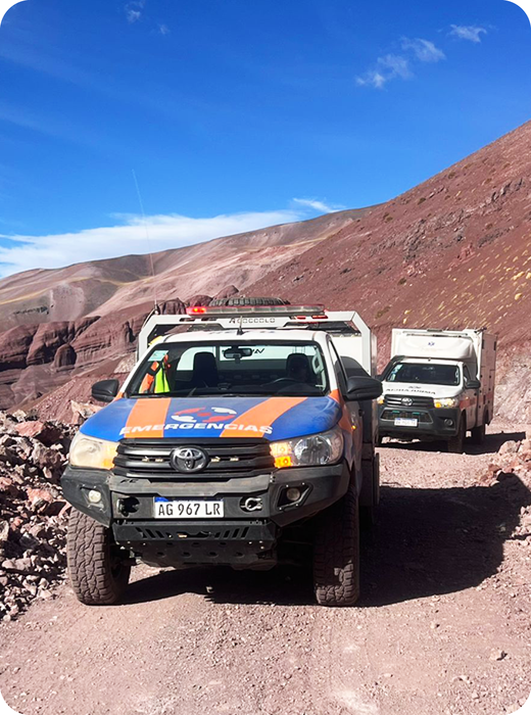 Servicio de emergencias CURAM en zona de difícil acceso